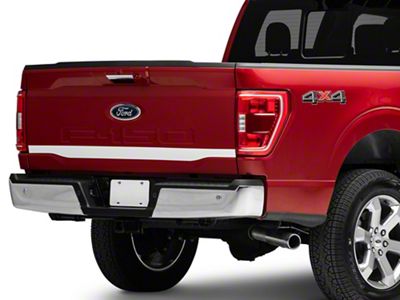 SEC10 Lower Tailgate Accent Decal; White (21-24 F-150)