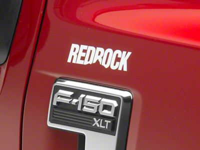 SEC10 RedRock Fender Decal; White (Universal; Some Adaptation May Be Required)