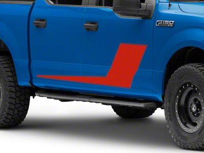 SEC10 Side Stripes with Pinstripe; Red (97-23 F-150)