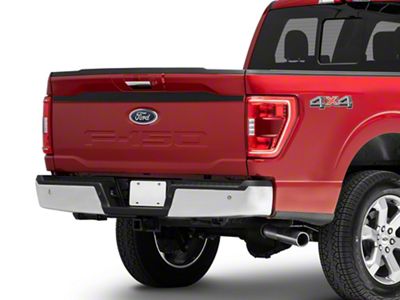 SEC10 Upper Tailgate Accent Decal; Carbon Fiber (21-24 F-150)