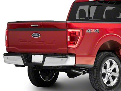 SEC10 Upper Tailgate Accent Decal; Matte Black (21-24 F-150)