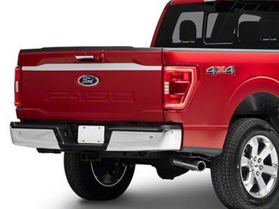 SEC10 Upper Tailgate Accent Decal; Silver (21-24 F-150)