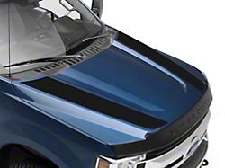 SEC10 Hood Decals; Matte Black (17-22 F-250 Super Duty)