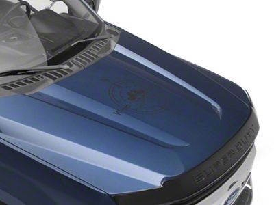 SEC10 Pirate Compass Hood Decal; Matte Black (Universal; Some Adaptation May Be Required)
