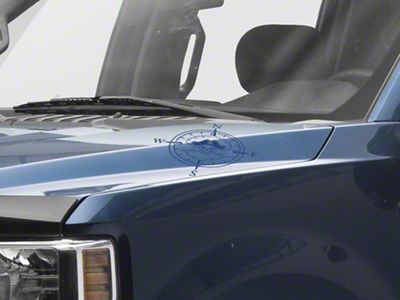SEC10 Small Pirate Compass Decals; Blue (Universal; Some Adaptation May Be Required)