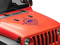 SEC10 Small Pirate Compass Decals; Gloss Black (Universal; Some Adaptation May Be Required)