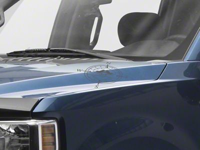 SEC10 Small Pirate Compass Decals; Gloss Black (Universal; Some Adaptation May Be Required)