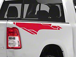 SEC10 Bed Graphic Geometric; Red (94-25 RAM 1500)