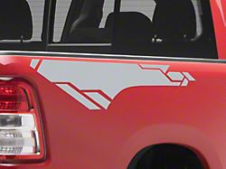 SEC10 Bed Graphic Geometric; Silver (94-25 RAM 1500)