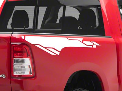 SEC10 Bed Graphic Geometric; White (94-25 RAM 1500)