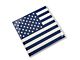 SEC10 Middle Window American Flag Decal; Blue (02-24 RAM 1500)