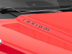SEC10 Raxiom Hood Decal; Black (Universal; Some Adaptation May Be Required)
