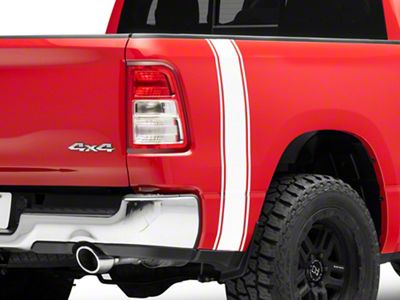 SEC10 Rear Vertical Stripe; White (94-25 RAM 1500)