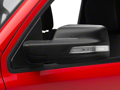 SEC10 Side Mirror Hash Stripes; Matte Black (Universal; Some Adaptation May Be Required)