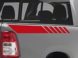 SEC10 Upper Bed Graphic; Red (94-25 RAM 1500)