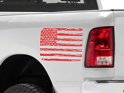 SEC10 12x24 Generic Distressed Flag; Red (Universal; Some Adaptation May Be Required)