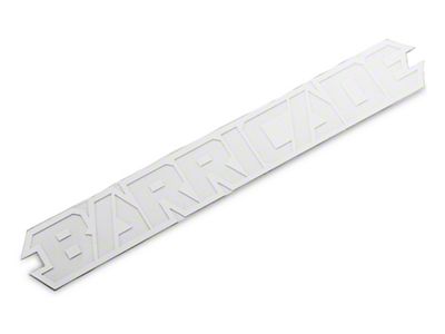 SEC10 Barricade Outline Decal; White (Universal; Some Adaptation May Be Required)