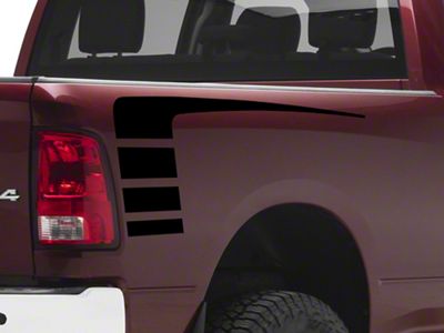SEC10 Hockey Bed Graphic; Gloss Black (94-24 RAM 2500)