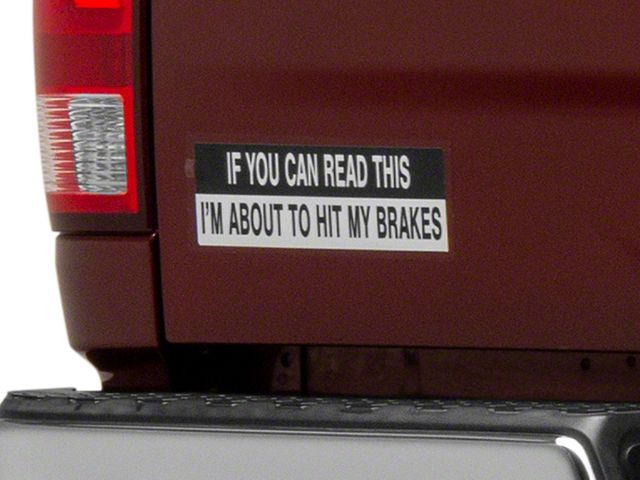 SEC10 If You Can Read This Novelty Decal (Universal; Some Adaptation May Be Required)
