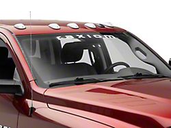 SEC10 Raxiom Windshield Decal; White (Universal; Some Adaptation May Be Required)