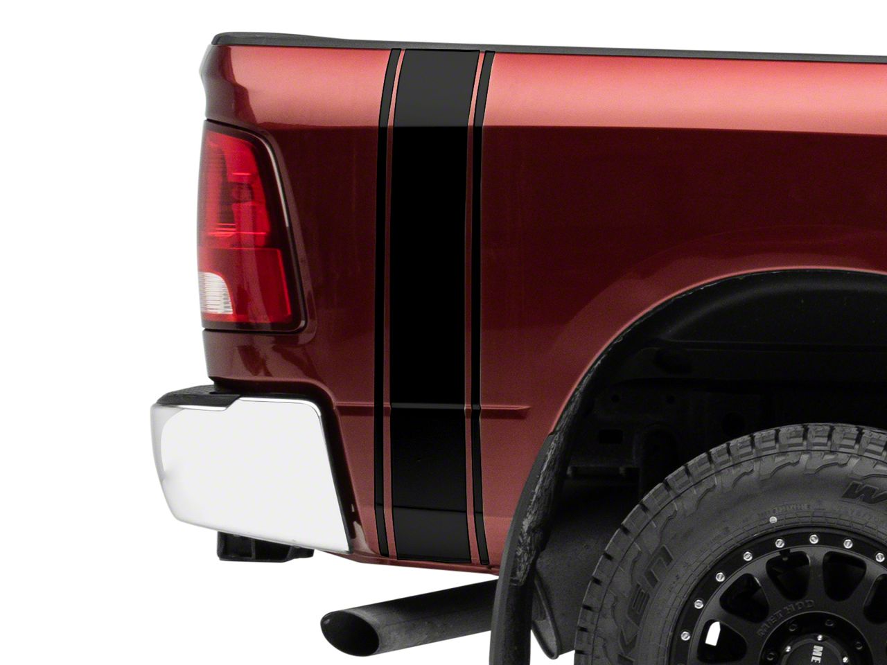 SEC10 RAM 2500 Rear Vertical Stripe; Gloss Black R134656 (94-26