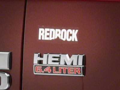 SEC10 RedRock Fender Decal; White (Universal; Some Adaptation May Be Required)