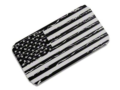 SEC10 12x24 Generic Distressed Flag; Matte Black (Universal; Some Adaptation May Be Required)