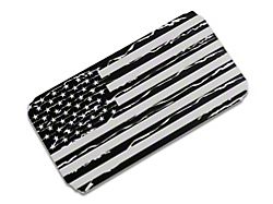 SEC10 12x24 Generic Distressed Flag; Matte Black (Universal; Some Adaptation May Be Required)