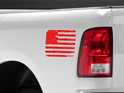 SEC10 15x8 Generic Distressed Flag; Red (Universal; Some Adaptation May Be Required)