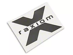 SEC10 Raxiom Fender Decal; Black (Universal; Some Adaptation May Be Required)
