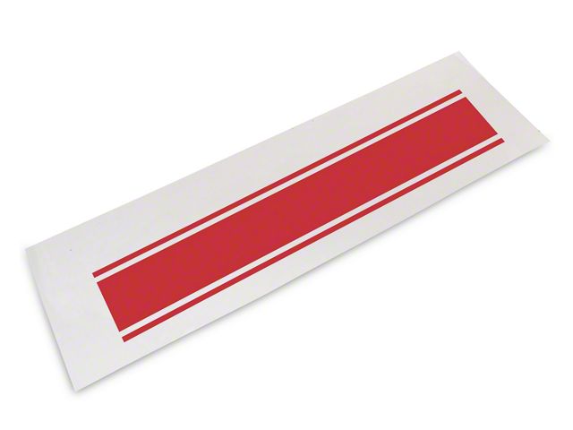 SEC10 Rear Vertical Stripe; Red (03-24 RAM 3500)