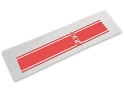 SEC10 Rear Vertical Stripe with 4x4 Logo; Red (03-24 RAM 3500)