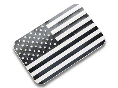 SEC10 Center Flag Decal; Gloss Black (19-24 Ranger)