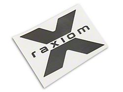 SEC10 Raxiom Fender Decal; Black (Universal; Some Adaptation May Be Required)