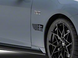 SEC10 Small Flag and Cross Decal; Gloss Black (Universal; Some Adaptation May Be Required)