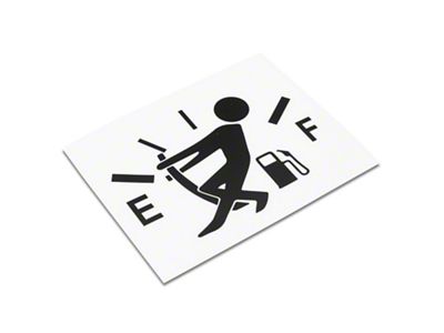 SEC10 Gas Guy Decal; Black (Universal; Some Adaptation May Be Required)