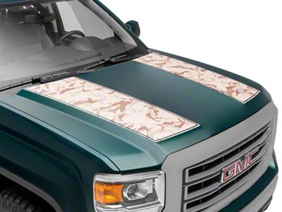SEC10 Hood Decal; Desert Camo (14-18 Sierra 1500)