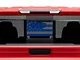 SEC10 Middle Window American Flag Decal; Blue (99-24 Sierra 1500)