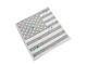 SEC10 Middle Window American Flag Decal; Matte Black (99-24 Sierra 1500)