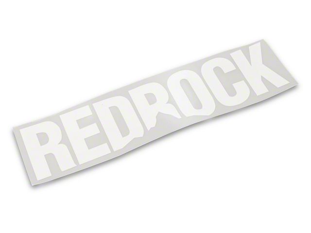 SEC10 RedRock Windshield Decal; White (Universal; Some Adaptation May Be Required)