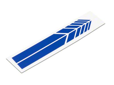 SEC10 Side Mirror Hash Stripes; Blue (Universal; Some Adaptation May Be Required)