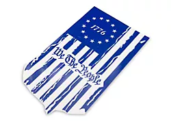 SEC10 We The People Vertical Flag Decal; Blue (Universal; Some Adaptation May Be Required)