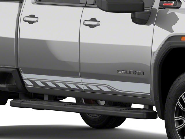 Universal Rocker Stripes SEC10 Sierra 2500 Dash and Striped Rocker Stripes; Silver T601748 ...