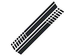 SEC10 Dashed Bed Stripes; Gloss Black (01-25 Sierra 2500 HD)