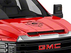 SEC10 Pirate Compass Hood Decal; Gloss Black (Universal; Some Adaptation May Be Required)