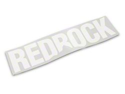 SEC10 RedRock Windshield Decal; White (Universal; Some Adaptation May Be Required)