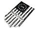 SEC10 We The People Vertical Flag Decal; Gloss Black (Universal; Some Adaptation May Be Required)