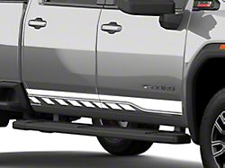 SEC10 Dash and Striped Rocker Stripes; White (Universal; Some Adaptation May Be Required)