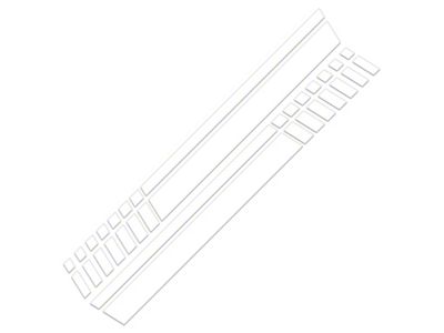 SEC10 Dashed Bed Stripes; White (01-25 Sierra 3500 HD)