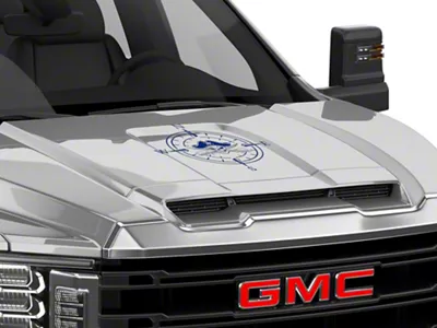 SEC10 Pirate Compass Hood Decal; Blue (Universal; Some Adaptation May Be Required)